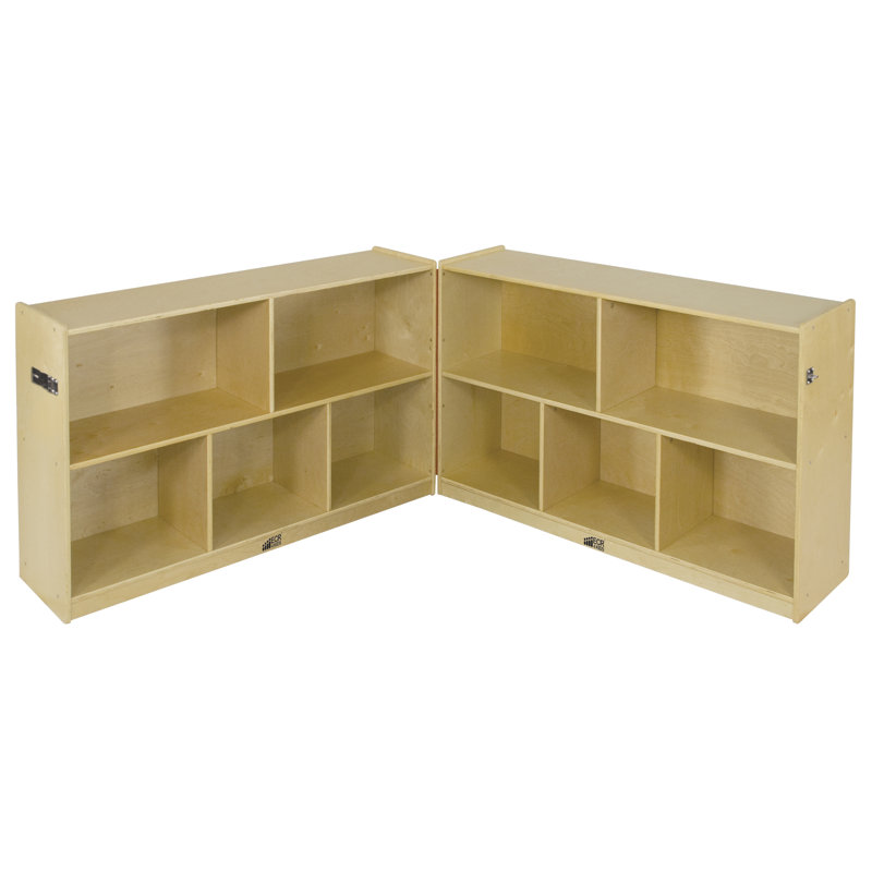ECR4Kids Folding 10 Compartment Shelving Unit with Casters Wayfair